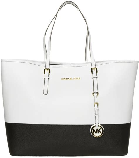 borsa michael kors bianca e nera|michael kors borse firmate.